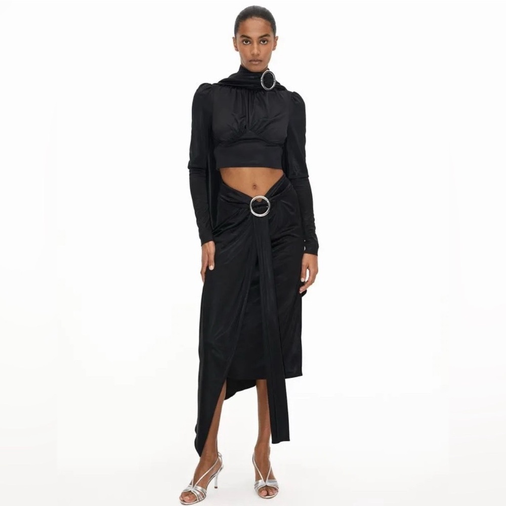 Rabanne x H&M Buckle Detail Jersey Skirt